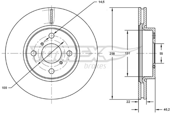 TOMEX Brakes TX 71-70...